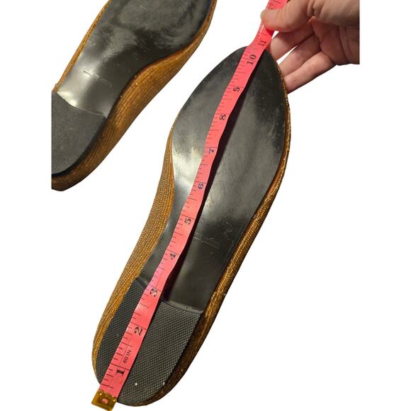 Caparros 9.5 gold flats - Picture 14 of 15